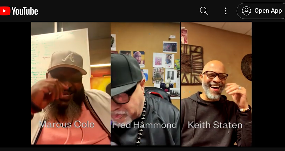 Reunited with Fred Hammond, Keith Staten & Marcus Cole.